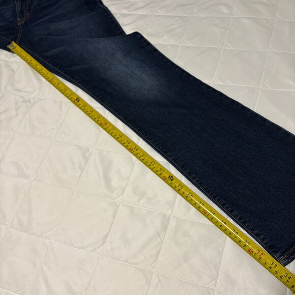 Old Navy Original Mid-Rise Bootcut Jeans 10 Long Dark Wash Stretch Denim - Picture 11 of 11
